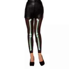 Glow in the Dark Skeleton Stockings at Spencer's