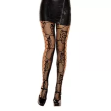 Rose Lace Cutout Stockings at Spencer's