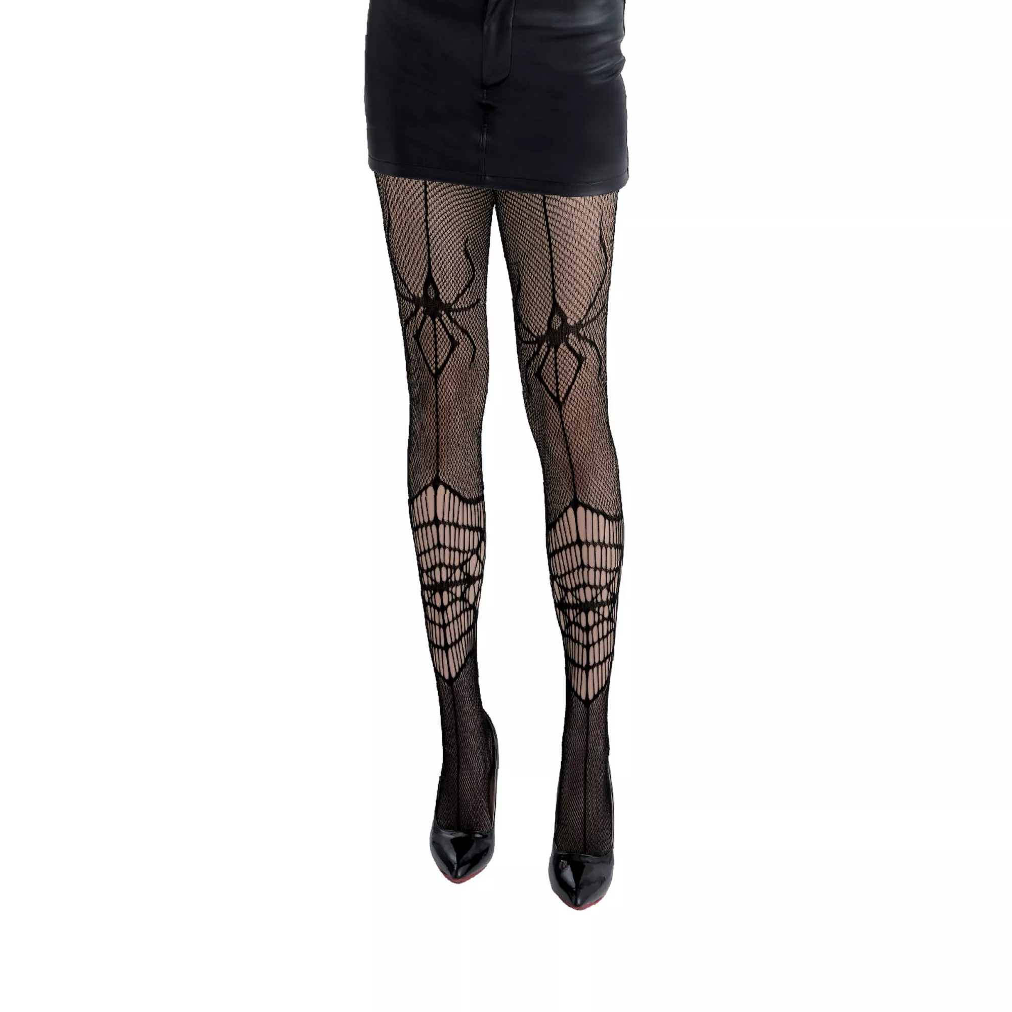 Black Spider Web Stockings at Spencer's