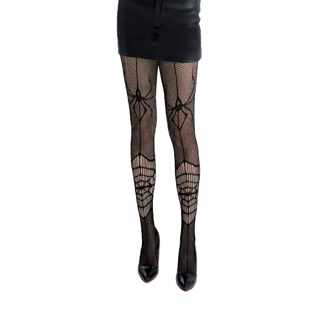 Black Spider Web Stockings at Spencer's