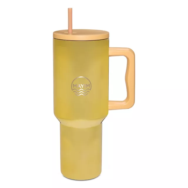 Mayim Metallic Gold Travel Tumbler With Straw - 40 oz. at Spencer's