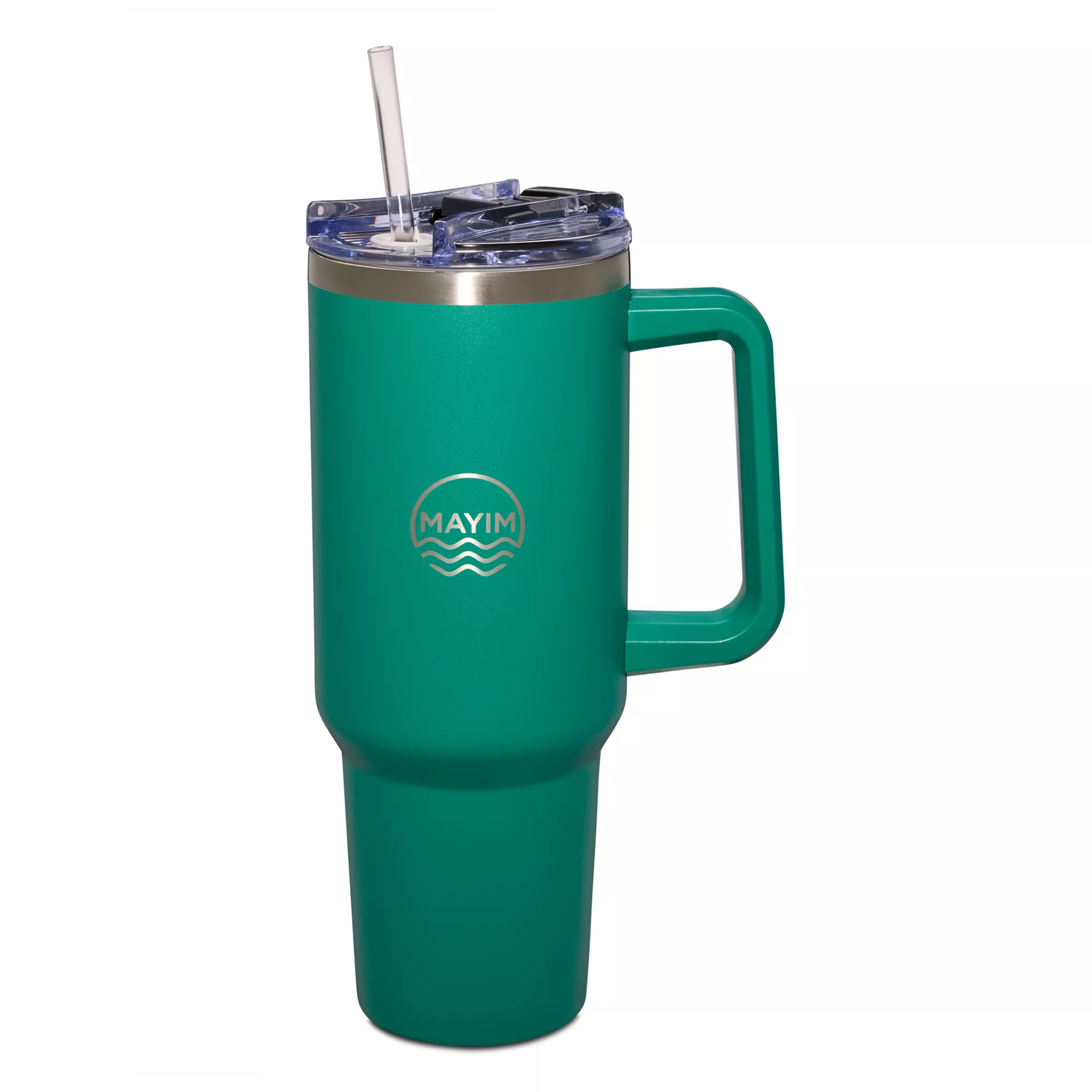 Mayim Dark Green Travel Tumbler With Straw - 40 oz. at Spencer's