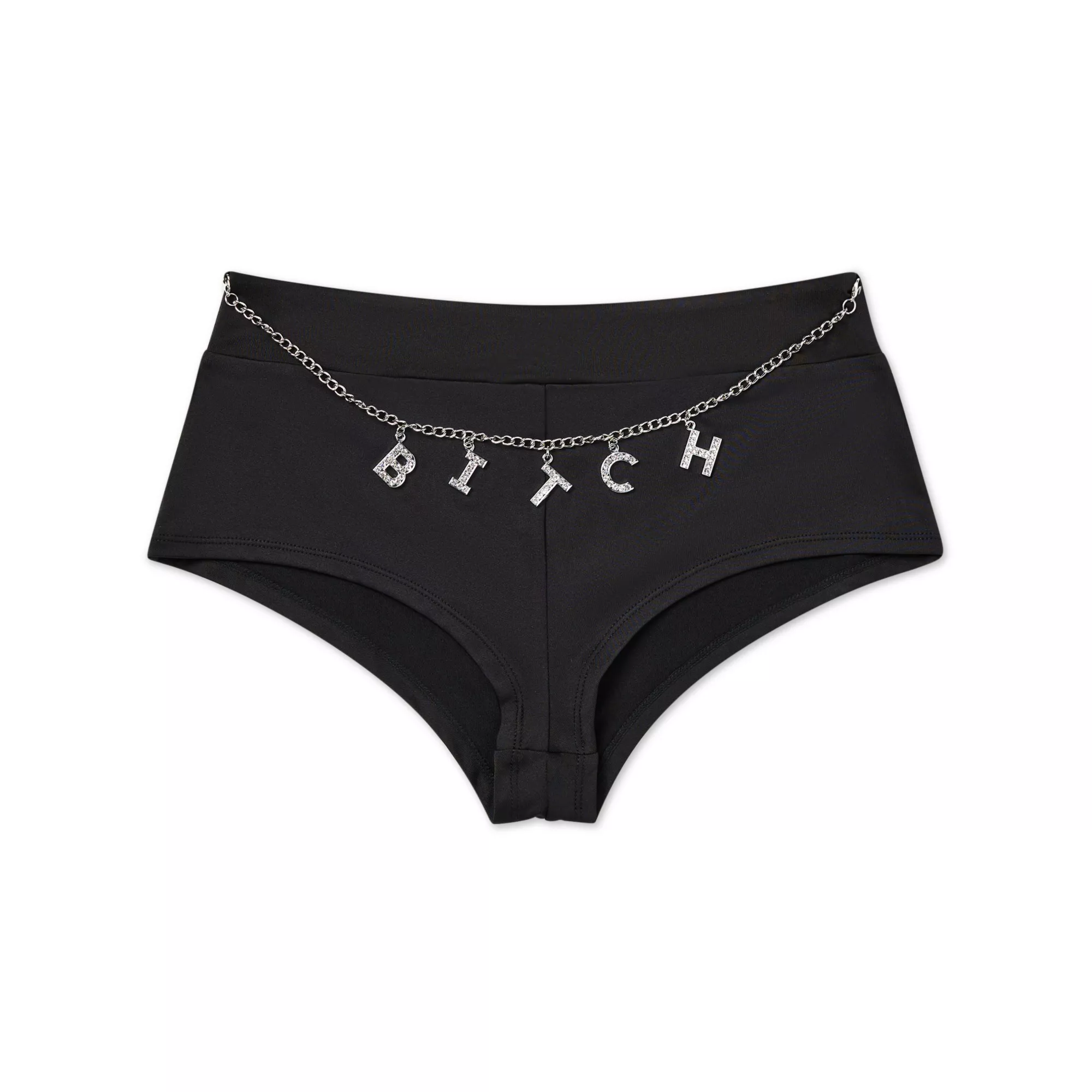 Bitch Charm Chain Booty Shorts at Spencer's