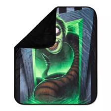 Blacklight Reactive Beetlejuice Sandworm Fleece Blanket at Spencer's
