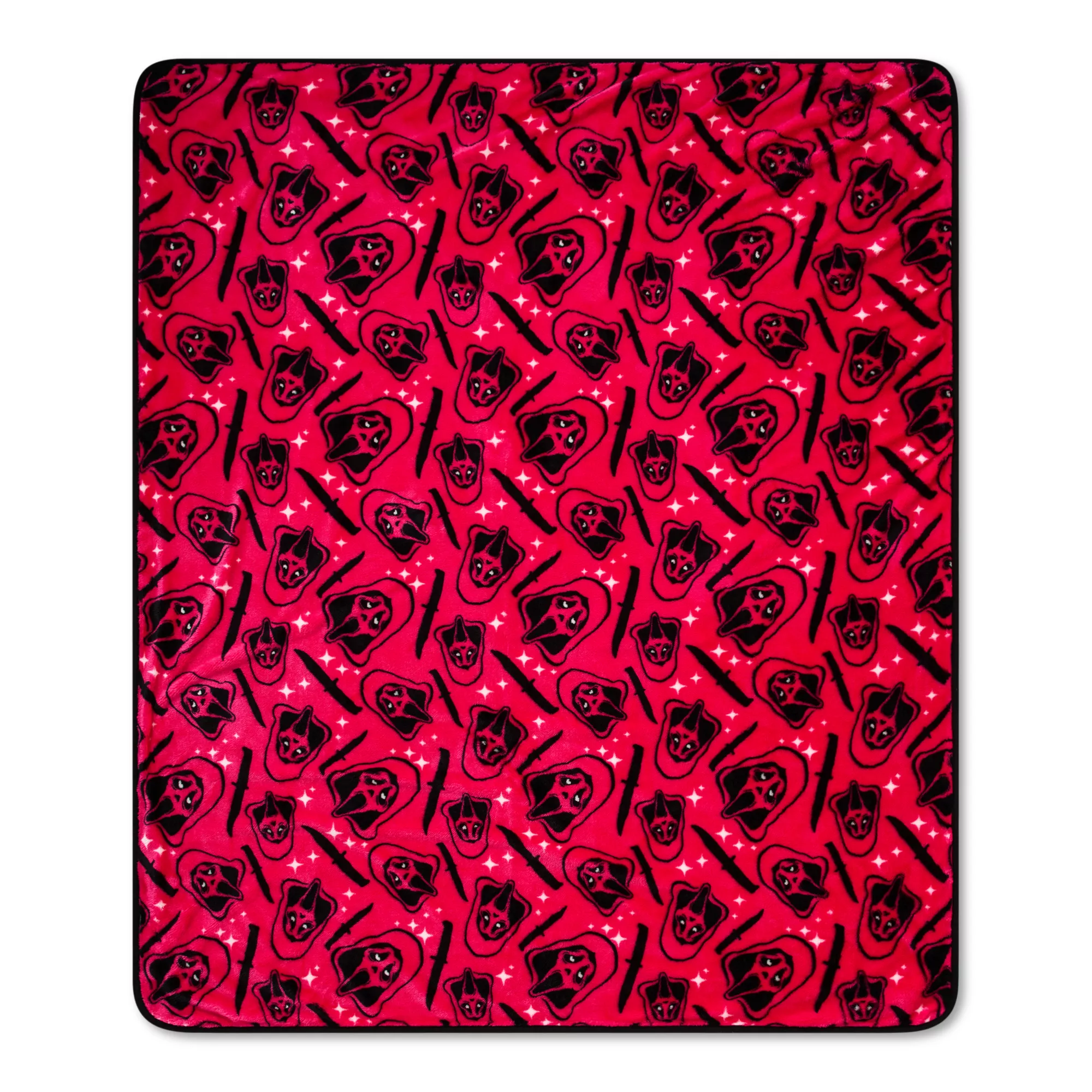 Ghost Face Knife Double Sided Fleece Blanket at Spencer's