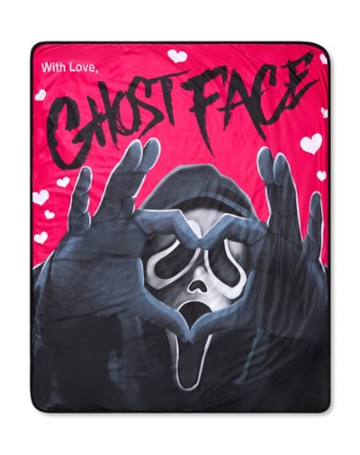 Ghost Face With Love Fleece Blanket