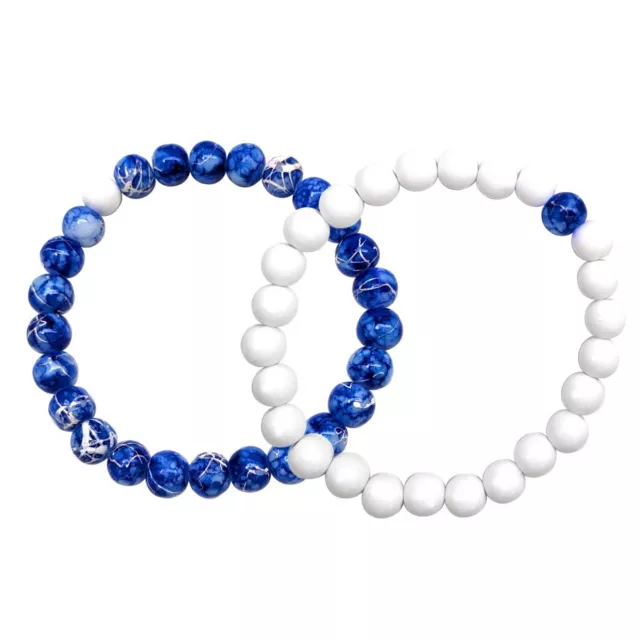 Blue and White Long Distance Bracelets - 2 Pack at Spencer's
