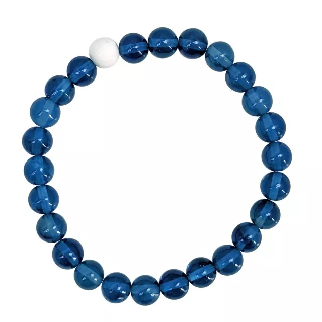 Navy and White Long Distance Bracelets - 2 Pack at Spencer's