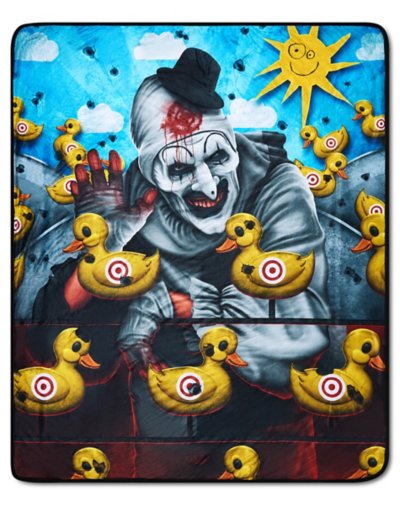 Art the Clown Ducks Fleece Blanket - Terrifier