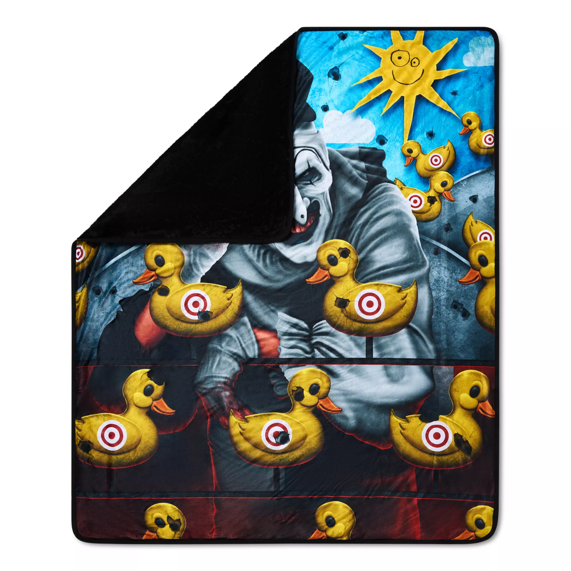 Art the Clown Ducks Fleece Blanket - Terrifier at Spencer's