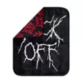 Fuck Off Lightning Double-Sided Fleece Blanket at Spencer's