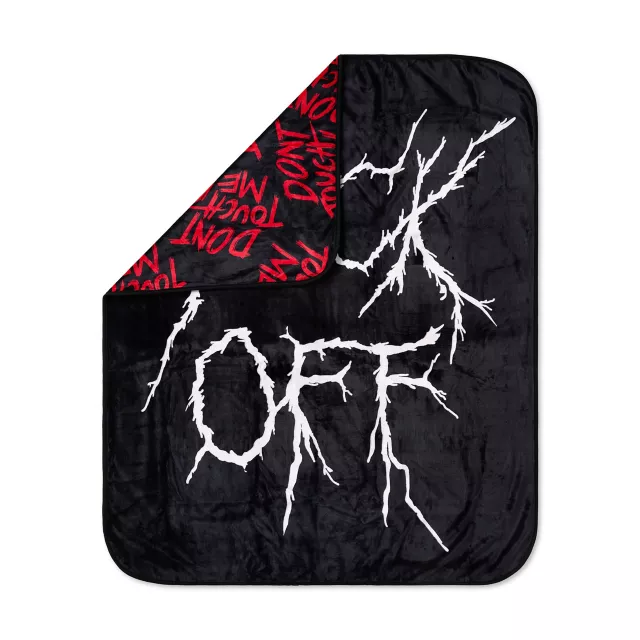 Fuck Off Lightning Double-Sided Fleece Blanket at Spencer's