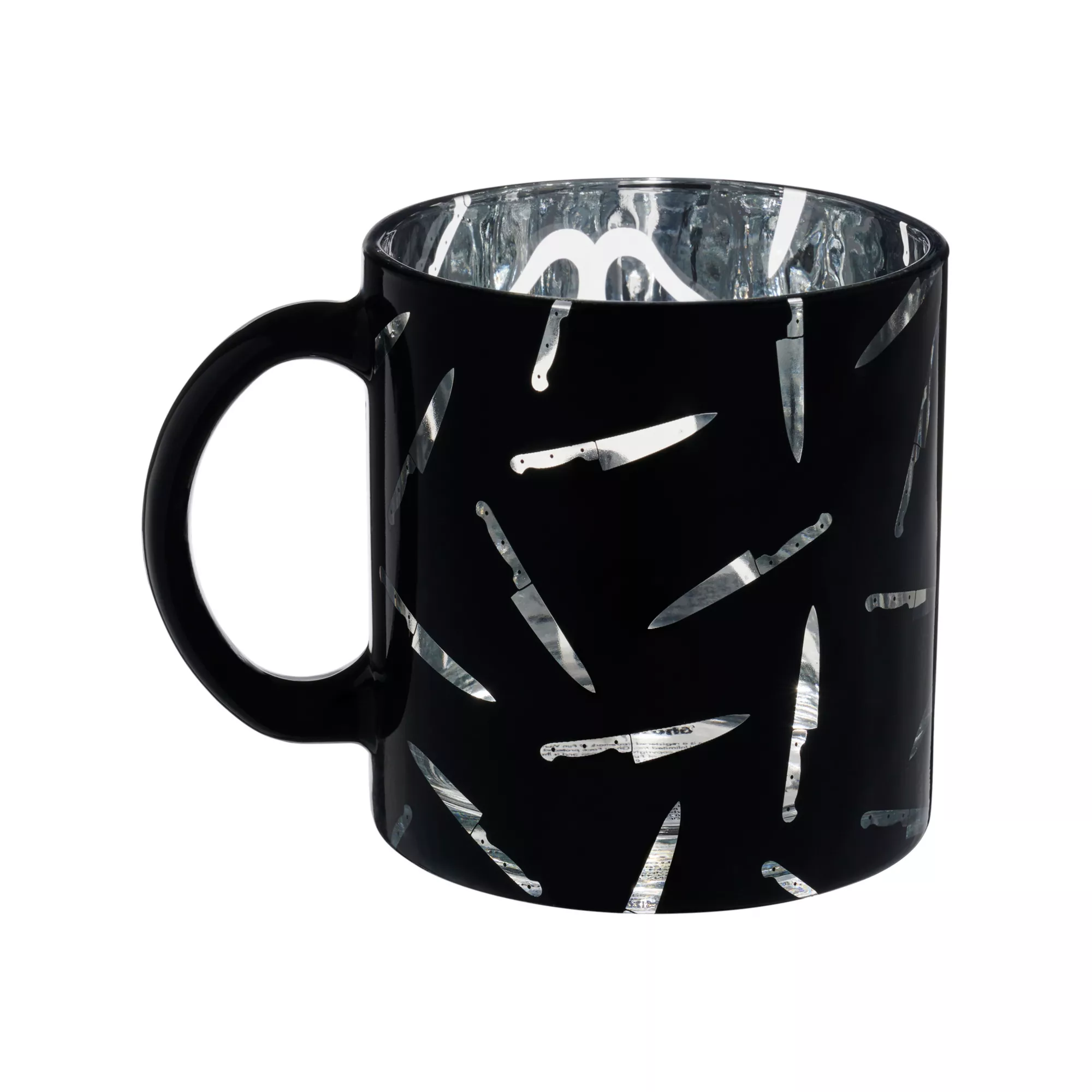Ghost Face Knife Glass Coffee Mug - 20 oz. at Spencer's