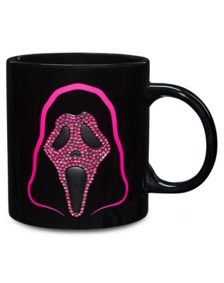 Ghost Face Rhinestone Mask Coffee Mug - 20 oz.