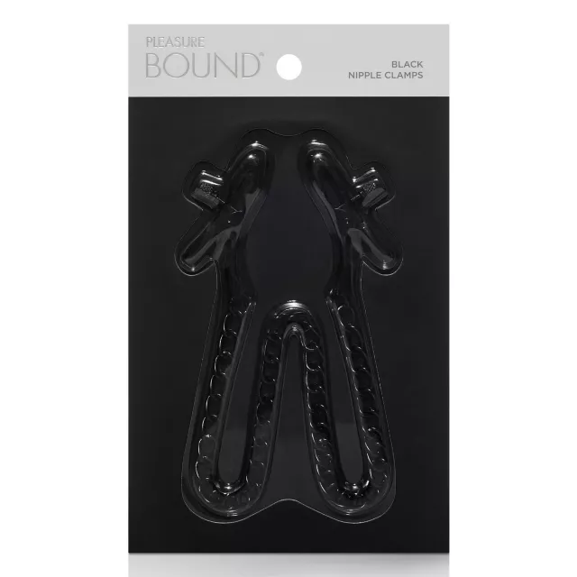 Pleasure Bound Black Nipple Clamps at Spencer's