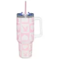 Playboy Pink and White Rhinestone Travel Tumbler with Straw - 40 oz. at Spencer's