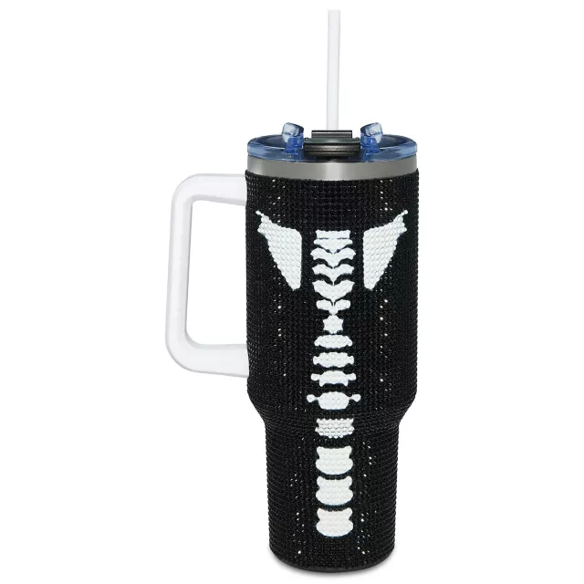 Rhinestone Ribcage Travel Tumbler with Straw - 40 oz. at Spencer's