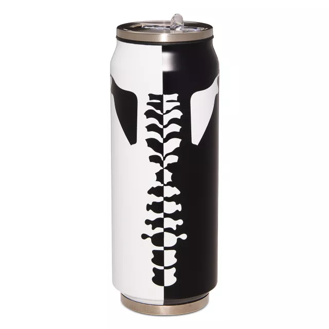 Black and White Ribcage Can Water Bottle - 17 oz. at Spencer's