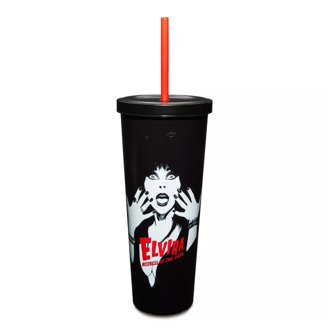 Shocked Elvira Cup with Straw - 24 oz. - Spencer's