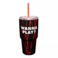 Chucky Wanna Play Cup with Straw - 30 oz. at Spencer's