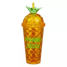 Pineapple Wanna Fuck Dome Cup with Straw - 20 oz. at Spencer's