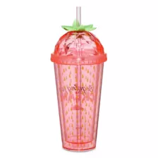 Strawberry Begging for Cream Dome Cup with Straw - 20 oz. at Spencer's