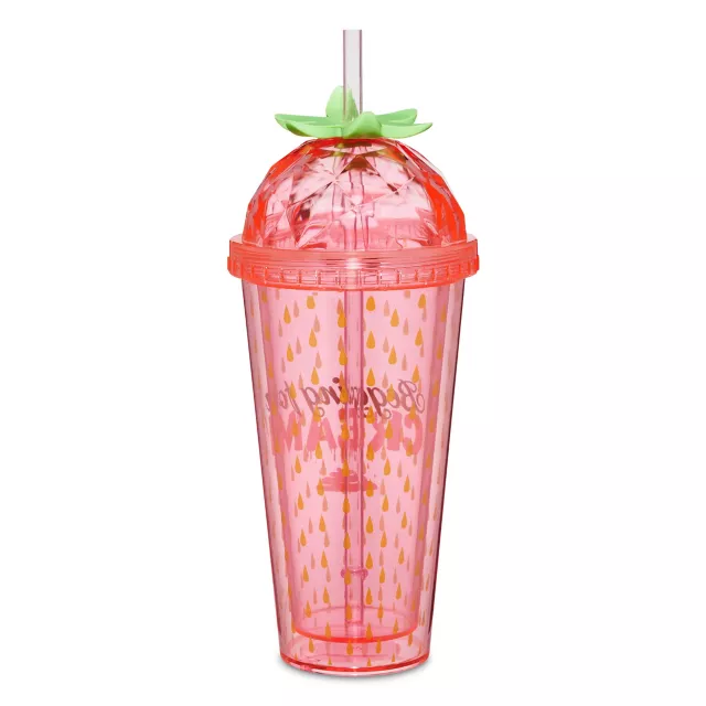 Strawberry Begging for Cream Dome Cup with Straw - 20 oz. at Spencer's