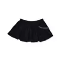 Black Velvet Chain Micro Skirt at Spencer's