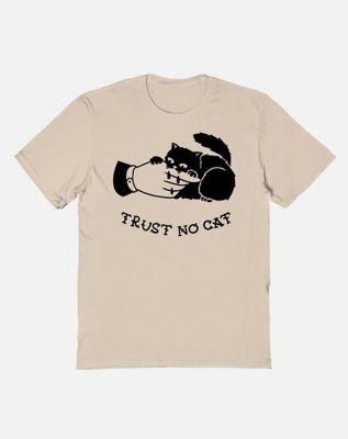 Trust No Cat T Shirt - Popcorn Punk