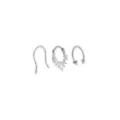 Multi-Pack CZ Titanium Clicker Septum Ring and Retainer and Spiked Horseshoe Ring 3 Pack - 16 Gauge at Spencer's