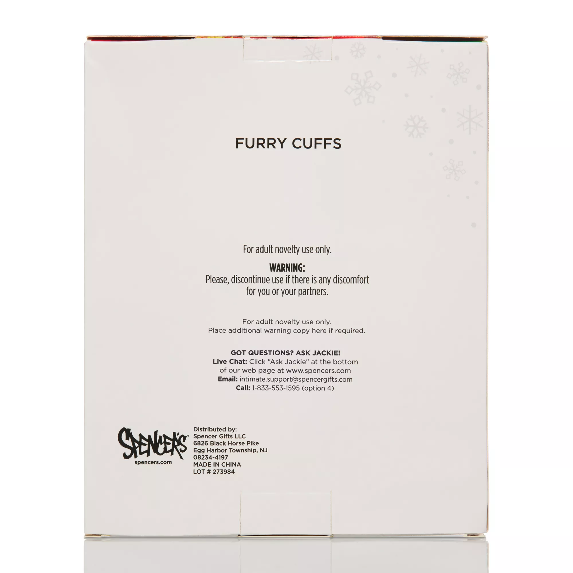 Candy Cane Fur Handcuffs at Spencer's