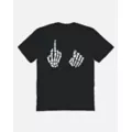 Skeleton Middle Finger T Shirt at Spencer's