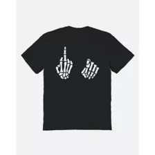 Skeleton Middle Finger T Shirt at Spencer's