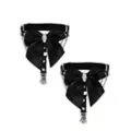 Black Bow Skeleton Garter Belt at Spencer's