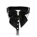 Black Bow Skeleton Garter Belt at Spencer's