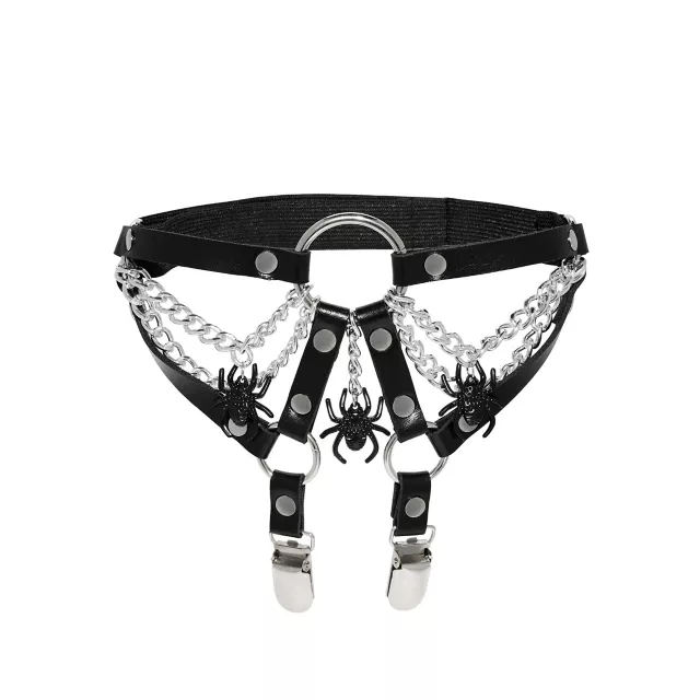 Spider Charm Leg Garters at Spencer's