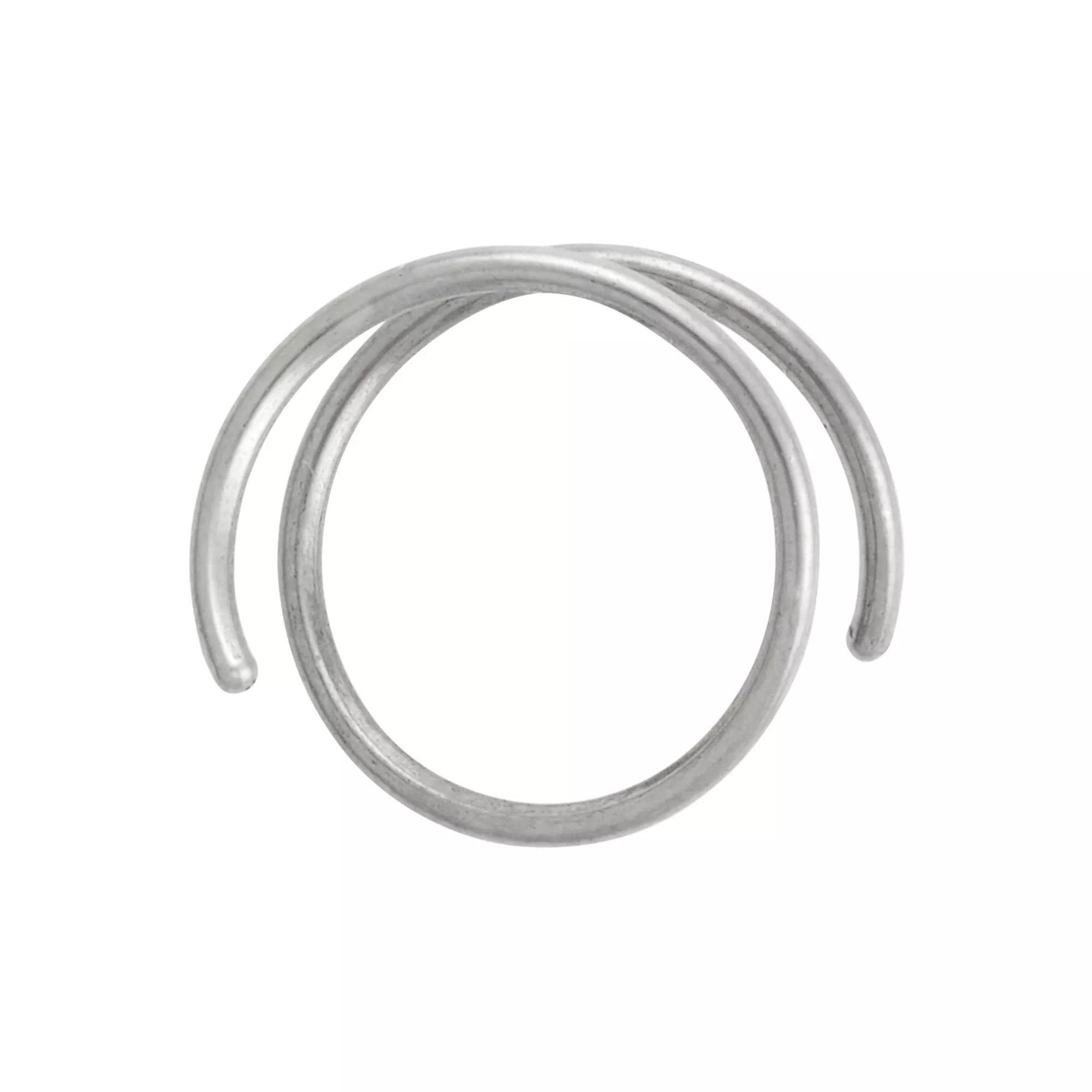 Silver-Tone Titanium Spiral Double Hoop Nose Ring at Spencer's
