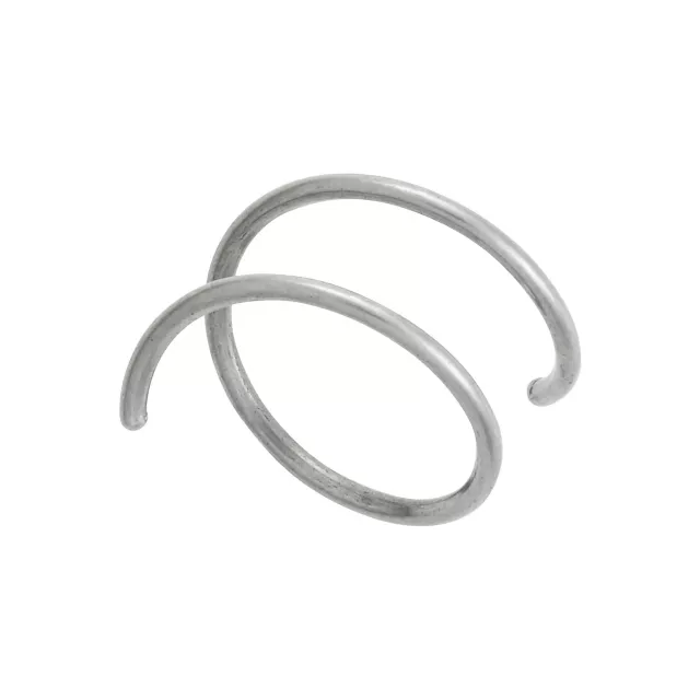 Titanium Silvertone Spiral Double Nose Ring - 20 Gauge at Spencer's