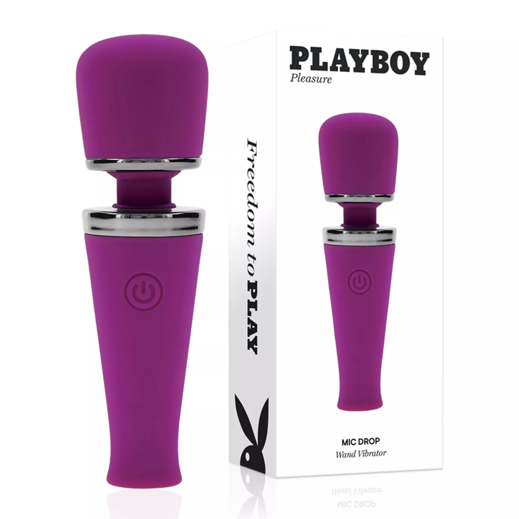 Playboy Pleasure Mic Drop Wand Vibrator at Spencer's