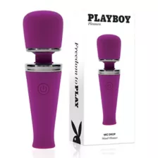 Playboy Pleasure Mic Drop Wand Vibrator at Spencer's
