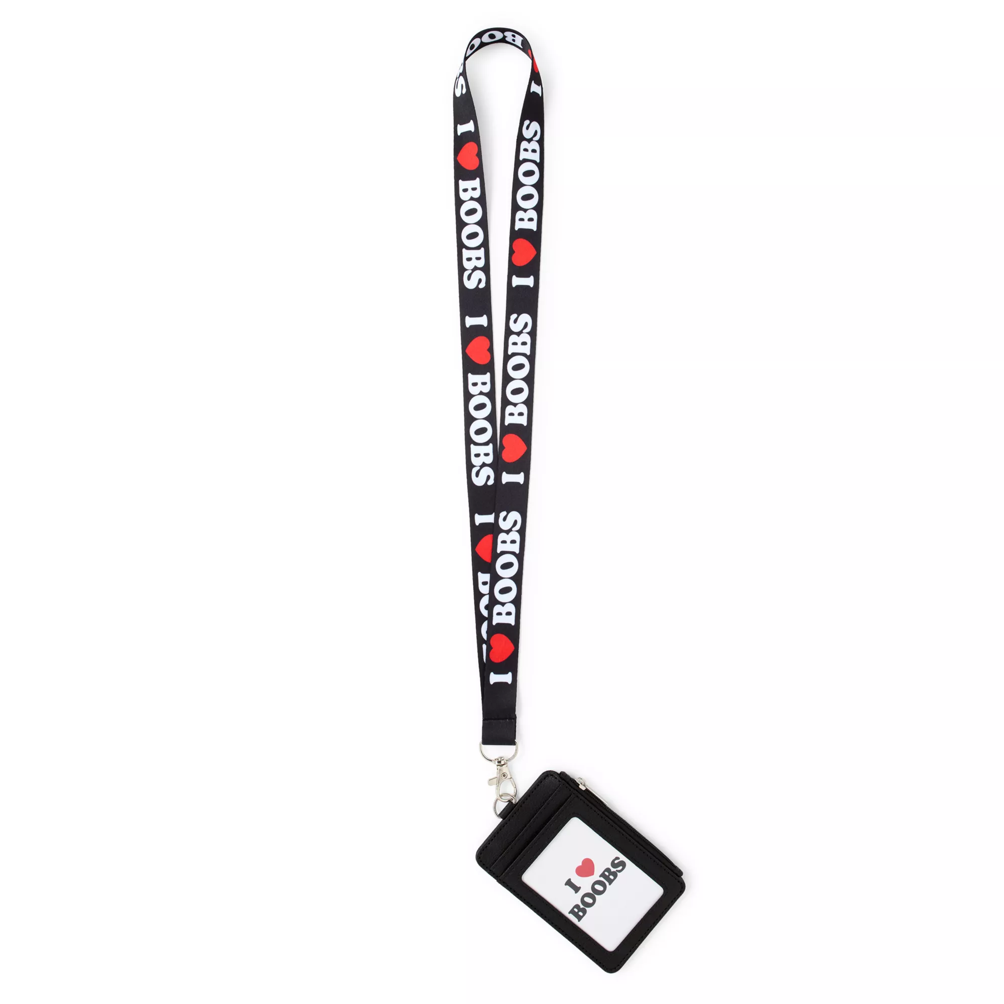 I Heart Boobs Lanyard Wallet - Danny Duncan at Spencer's