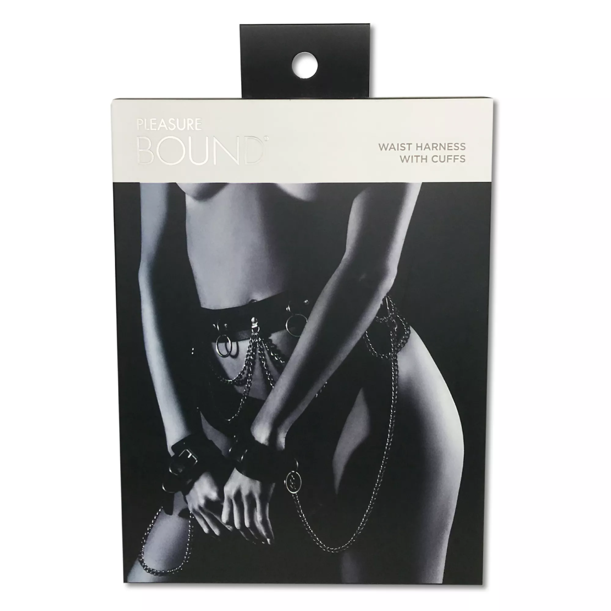 Pleasure Bound Waist Harness With Cuffs
