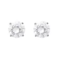 CZ Titanium Circle Stud Earrings at Spencer's