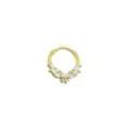 CZ Goldplated Butterfly Clicker Septum Ring - 16 Gauge at Spencer's