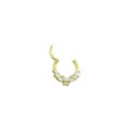 CZ Goldplated Butterfly Clicker Septum Ring - 16 Gauge at Spencer's