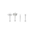 Multi-Pack CZ Arrow Marquis Titanium Curved Barbells 4 Pack - 16 Gauge at Spencer's