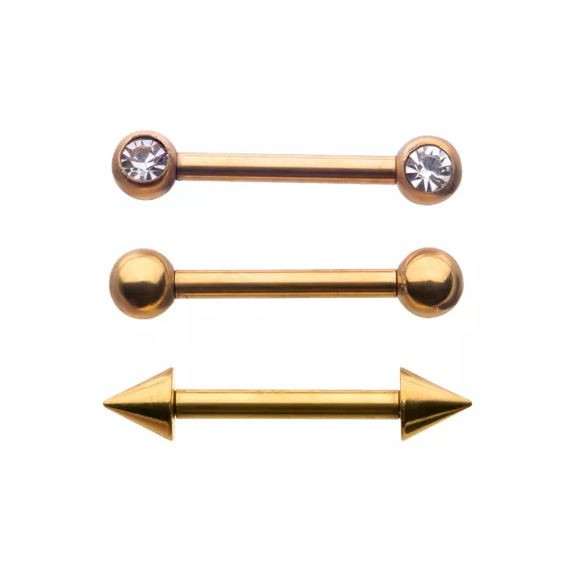 Multi-Pack Gold-Plated Bridge 3 Pack - 14 Gauge at Spencer's