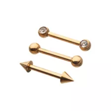 Multi-Pack Gold-Plated Bridge 3 Pack - 14 Gauge at Spencer's