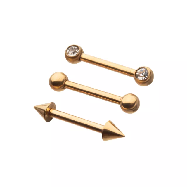 Multi-Pack Gold-Plated Bridge 3 Pack - 14 Gauge at Spencer's