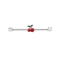 Cherry Cartilage Barbell - 14 Gauge at Spencer's